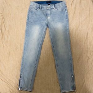 White House Black Market cropped skinny jeans.